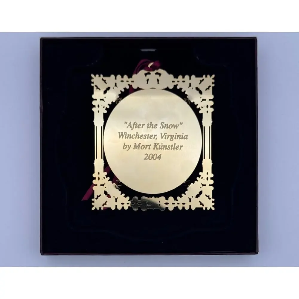 Mort Kunstler 2004 After the Snow #0152 Civil War Christmas Ornament